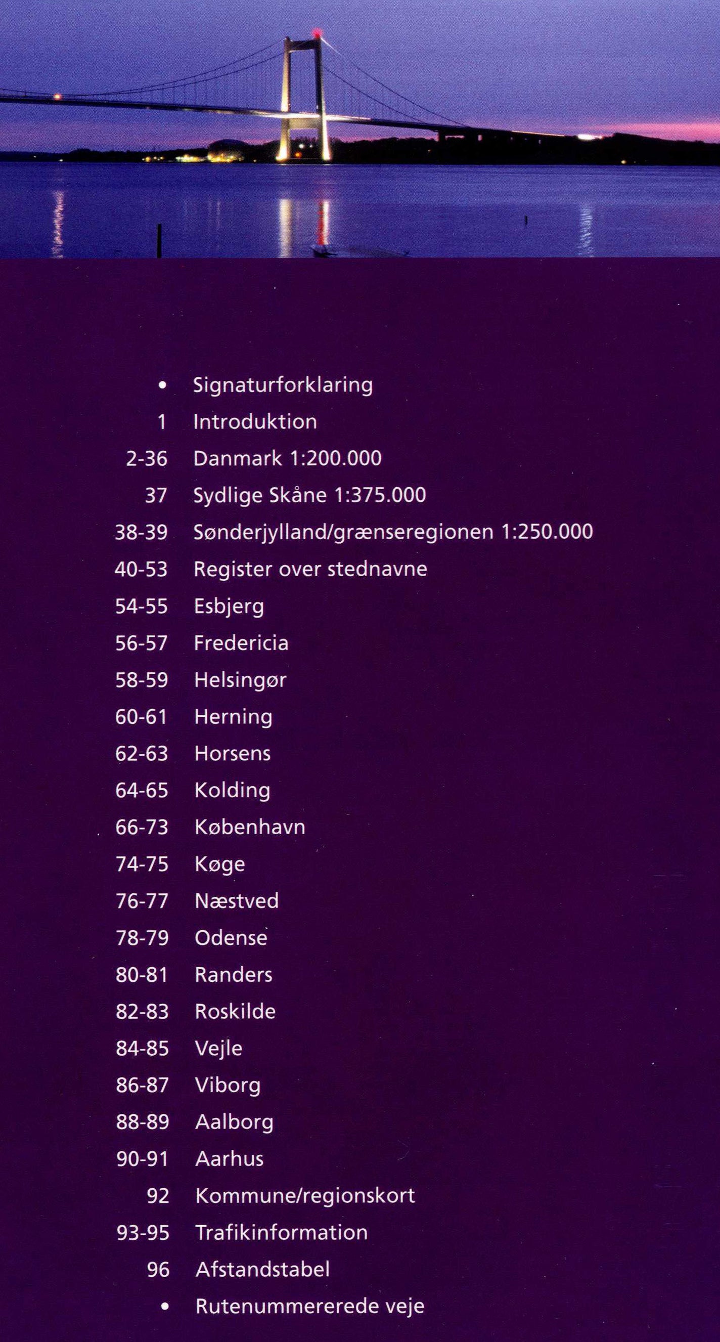 Faerdselskort Danmark - Denmark Road Atlas / Car Atlas - 1:200,000 - Edition 2025 - 2026