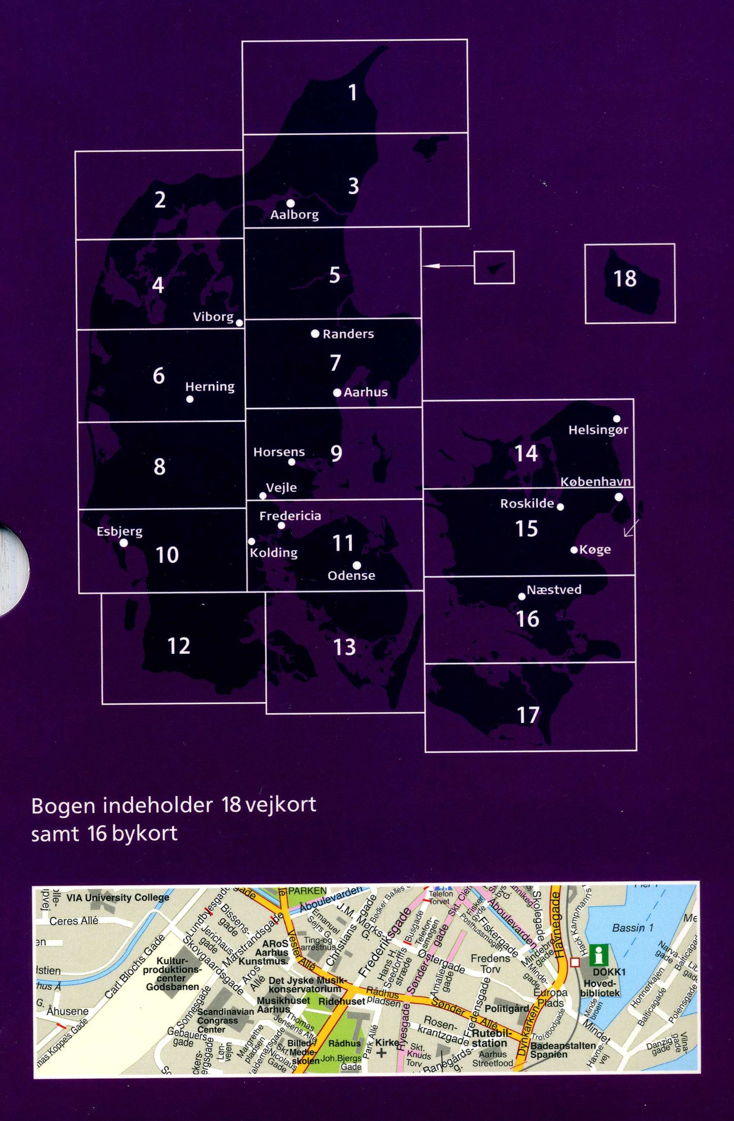 Faerdselskort Danmark - Denmark Road Atlas / Car Atlas - 1:200,000 - Edition 2025 - 2026