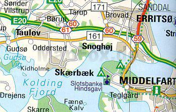 Faerdselskort Danmark - Denmark Road Atlas / Car Atlas - 1:200,000 - Edition 2025 - 2026