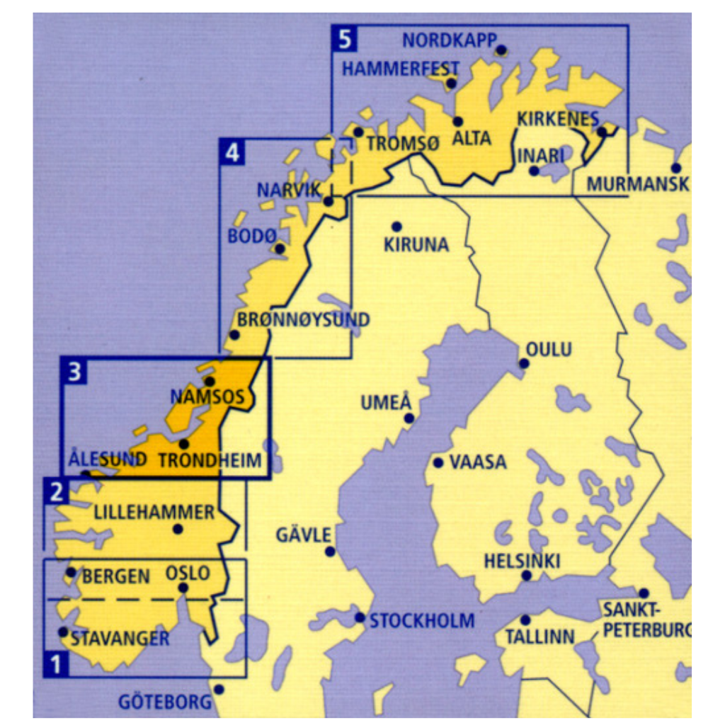 Norwegen Regionalkarten - Cappelen Kart Norwegen