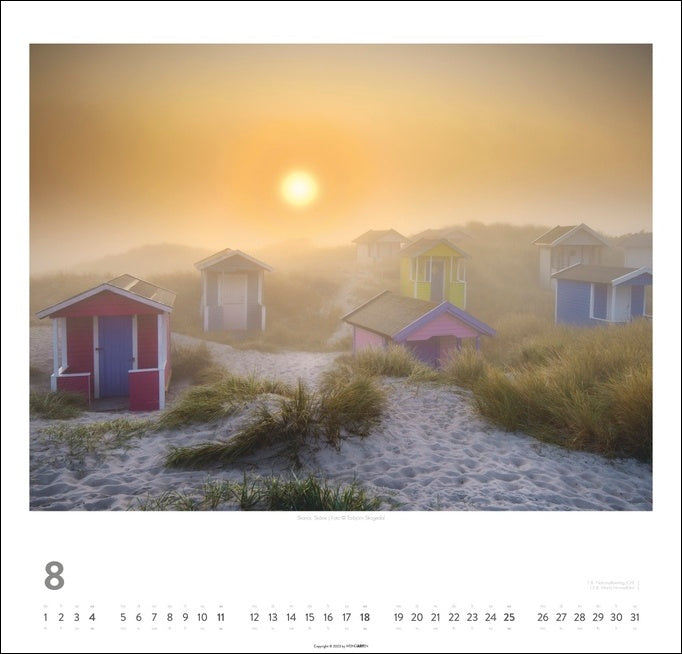 Schweden - Wandkalender 2024 - Licht und Wasser - 46 x 48 cm - Kunstverlag Weingarten