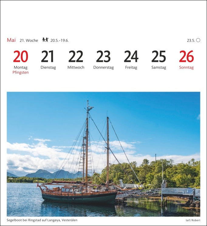 Norwegen - Sehnsuchts-Kalender 2024 - Harenberg