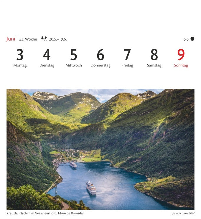 Norwegen - Sehnsuchts-Kalender 2024 - Harenberg