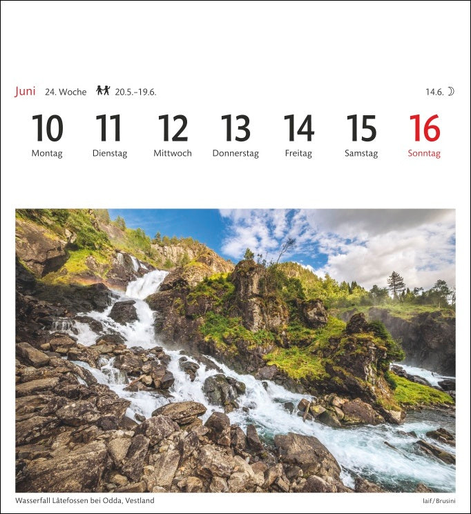 Norwegen - Sehnsuchts-Kalender 2024 - Harenberg