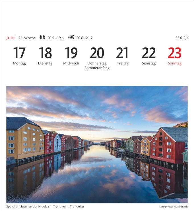 Norwegen - Sehnsuchts-Kalender 2024 - Harenberg