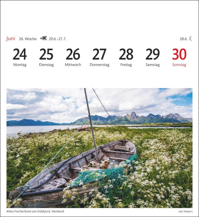 Norwegen - Sehnsuchts-Kalender 2024 - Harenberg