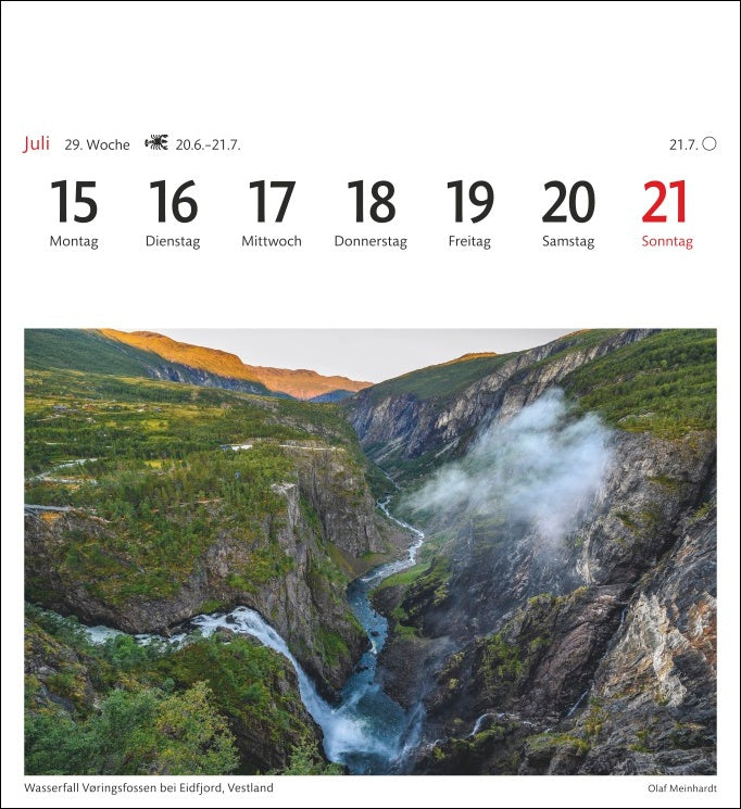 Norwegen - Sehnsuchts-Kalender 2024 - Harenberg