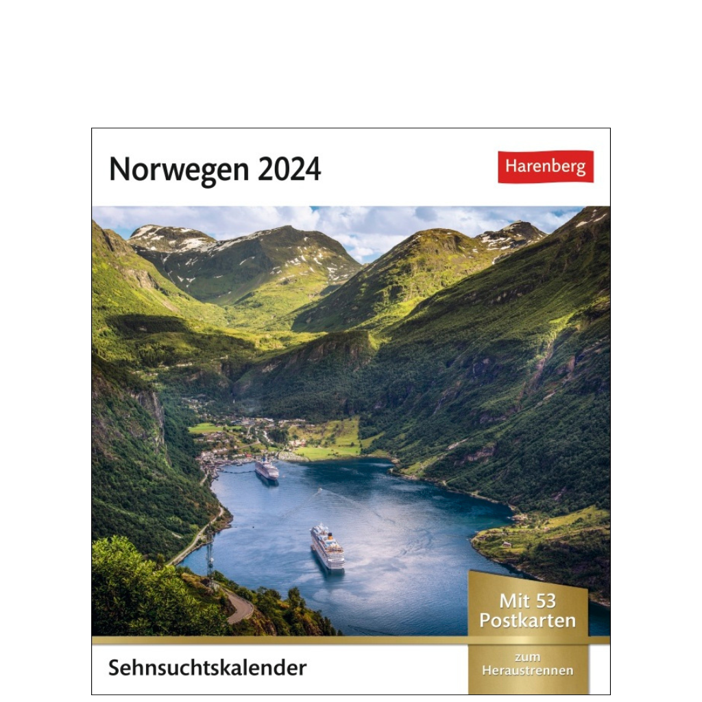 Norwegen - Sehnsuchts-Kalender 2024 - Harenberg