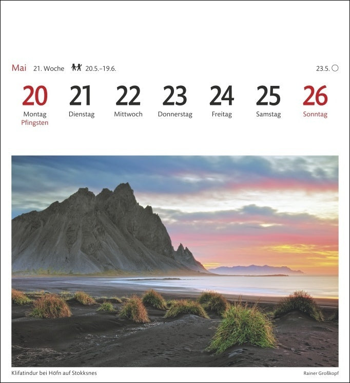 Island - Sehnsuchts-Kalender 2024 - Harenberg