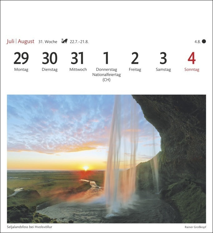 Island - Sehnsuchts-Kalender 2024 - Harenberg