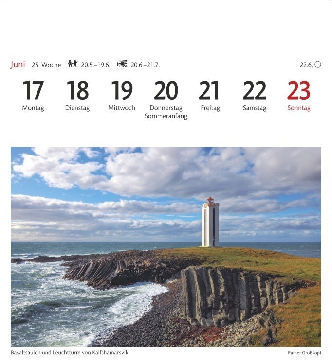 Island - Sehnsuchts-Kalender 2024 - Harenberg