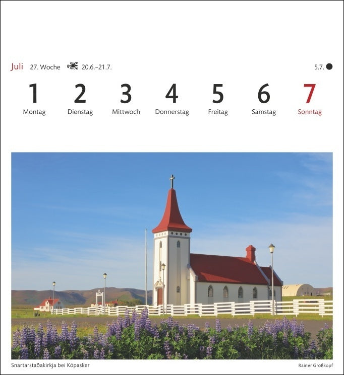 Island - Sehnsuchts-Kalender 2024 - Harenberg