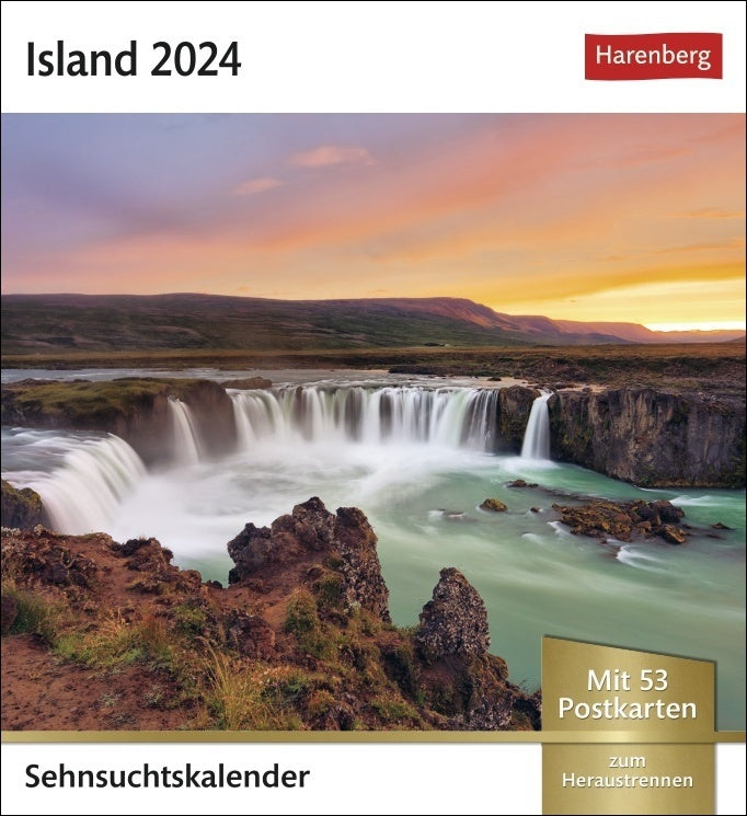 Island - Sehnsuchts-Kalender 2024 - Harenberg