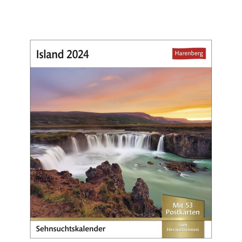 Island - Sehnsuchts-Kalender 2024 - Harenberg