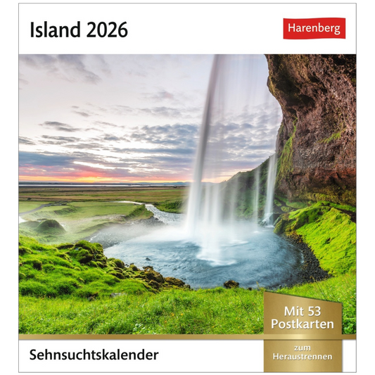 Iceland - Dream Calendar 2026 - Harenberg