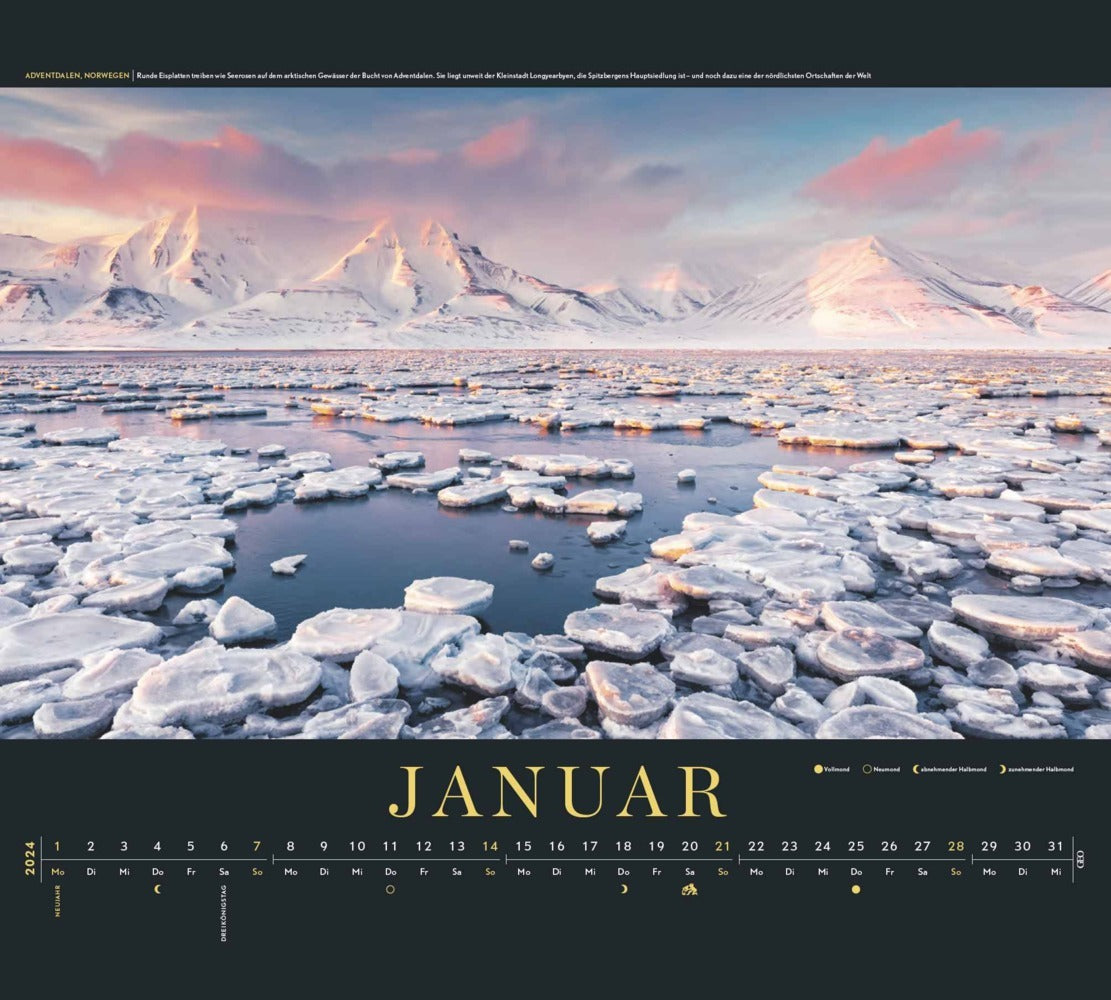 GEO SAISON Im Licht des Nordens - Wandkalender 2024 - 50 x 45 cm