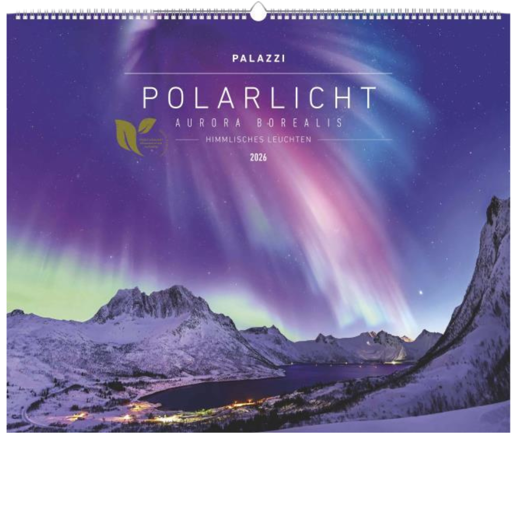 Polarlicht - Wandkalender 2026 - 60 x 50 cm - Palazzi Verlag