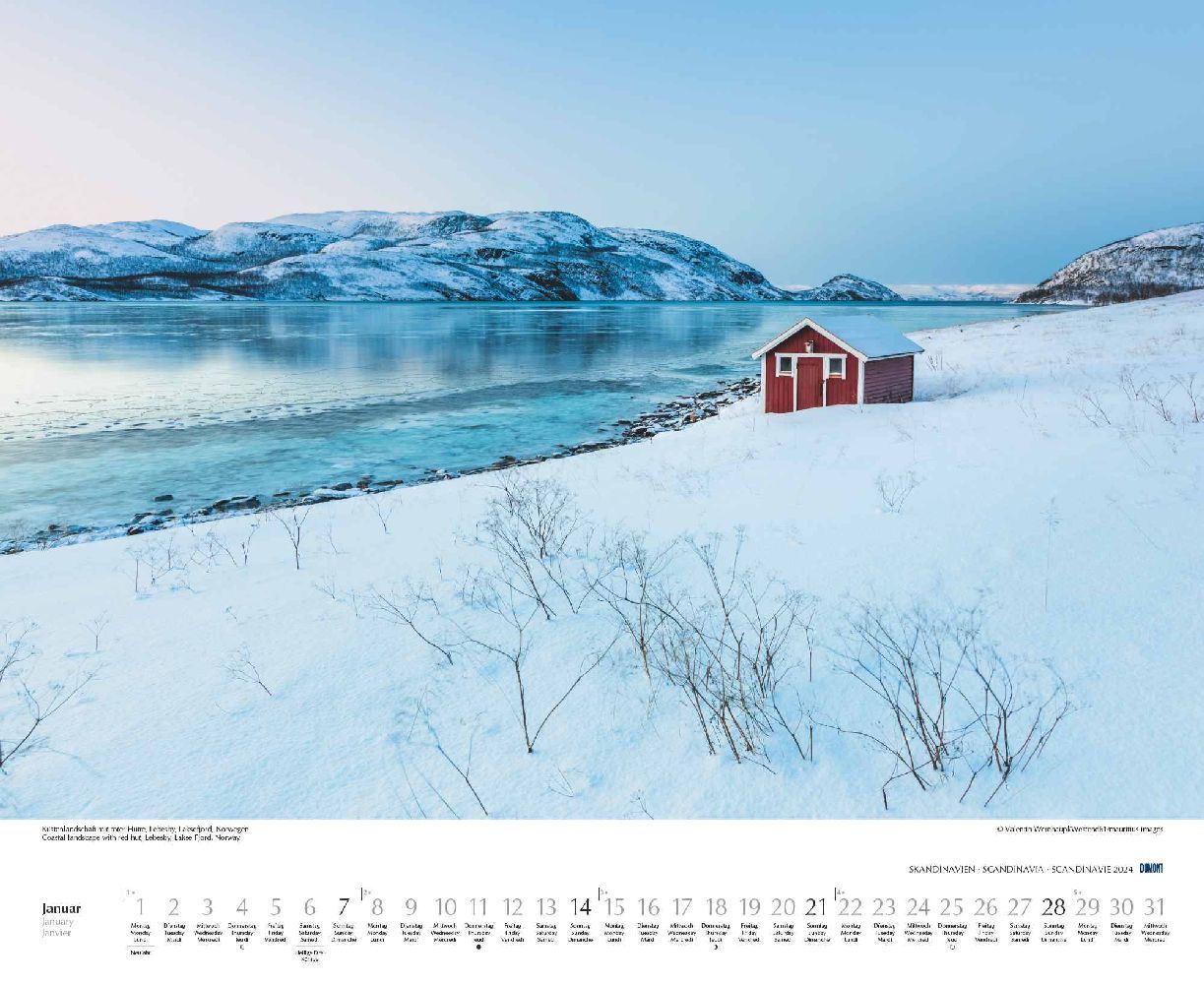 Schönheit des Nordens - Wandkalender 2024 - 52 x 43 cm - DuMont Verlag