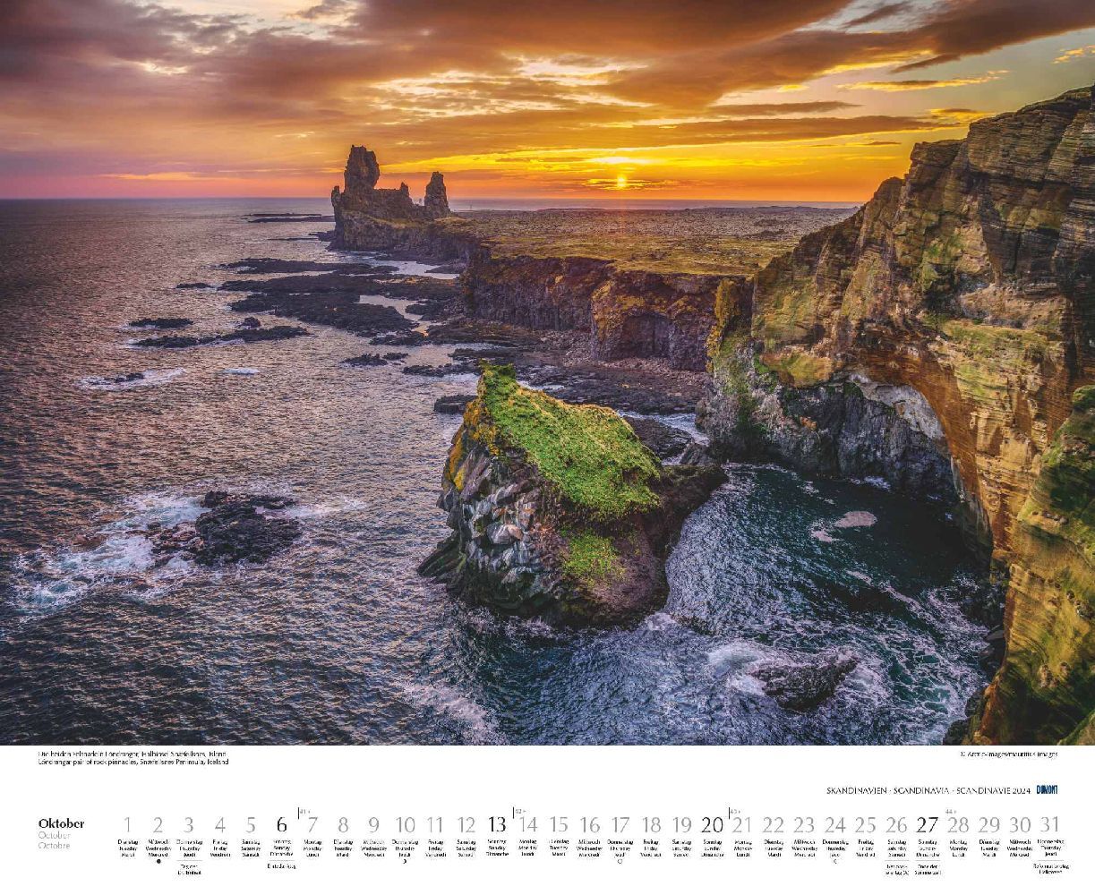 Schönheit des Nordens - Wandkalender 2024 - 52 x 43 cm - DuMont Verlag
