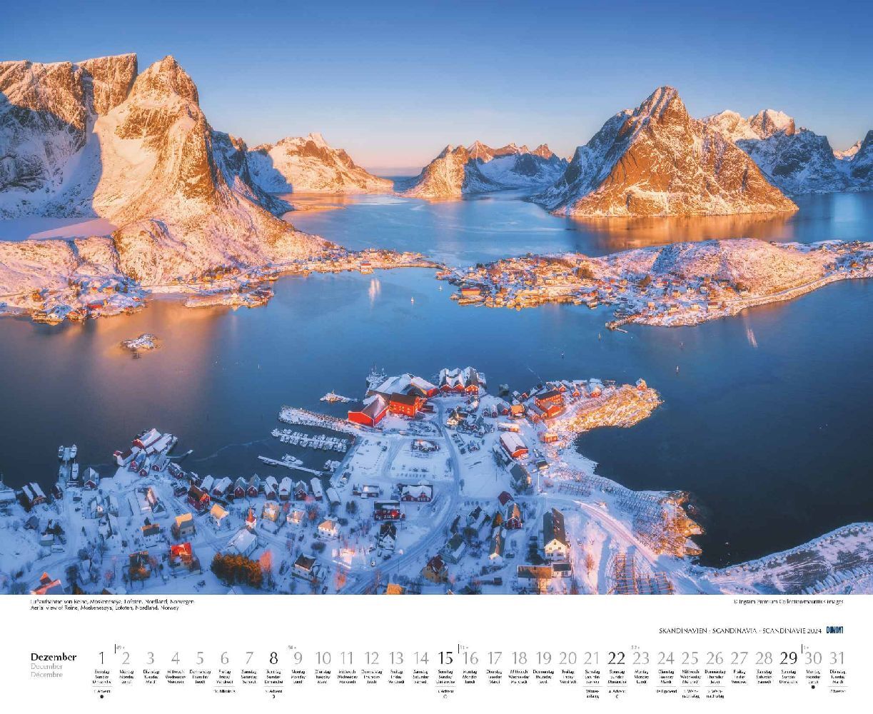 Schönheit des Nordens - Wandkalender 2024 - 52 x 43 cm - DuMont Verlag