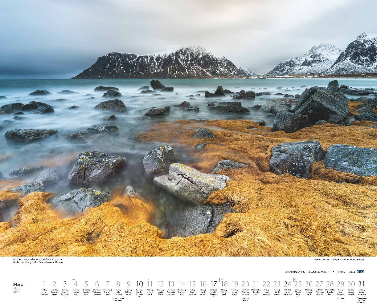 Schönheit des Nordens - Wandkalender 2024 - 52 x 43 cm - DuMont Verlag