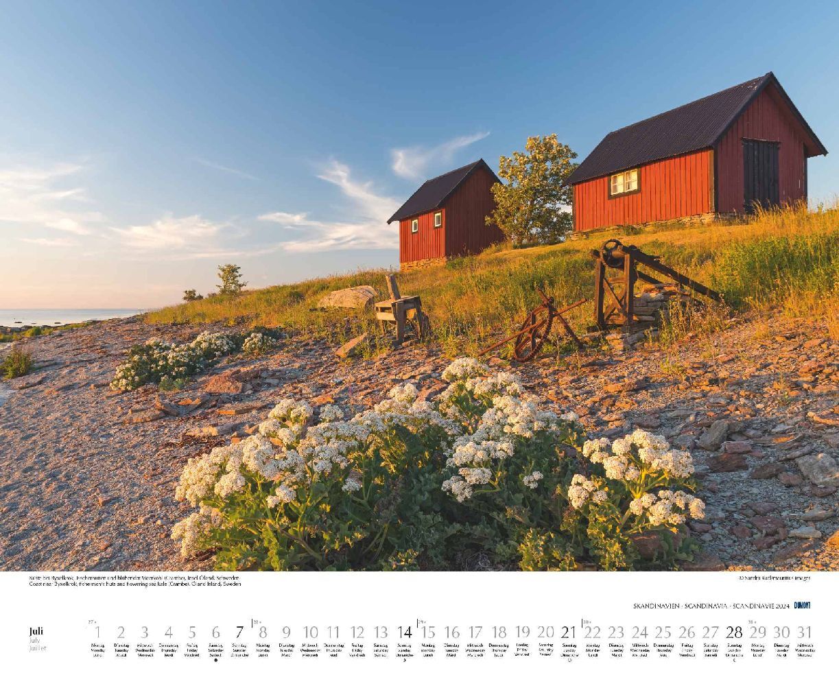 Schönheit des Nordens - Wandkalender 2024 - 52 x 43 cm - DuMont Verlag