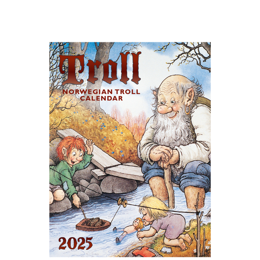 Troll Kalender Lidberg  - Minikalender 2025 - 8 x 10 cm - Aune Forlag