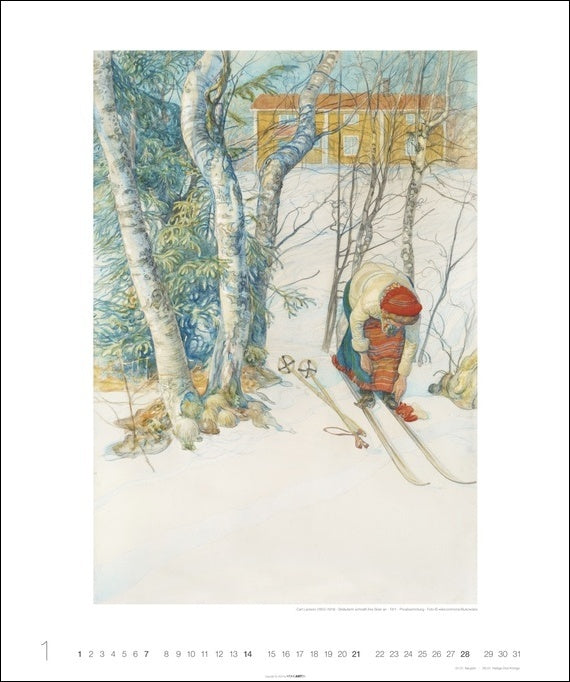 Carl Larsson - Wandkalender 2024 - 46 x 55 cm - Kunstverlag Weingarten