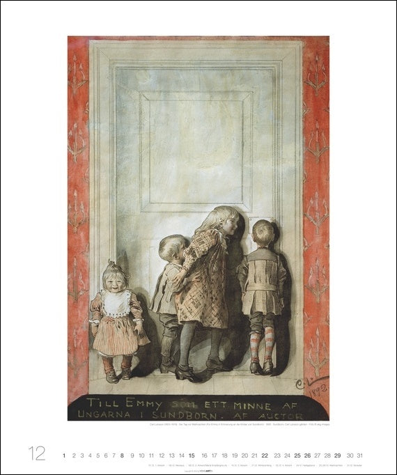 Carl Larsson - Wandkalender 2024 - 46 x 55 cm - Kunstverlag Weingarten