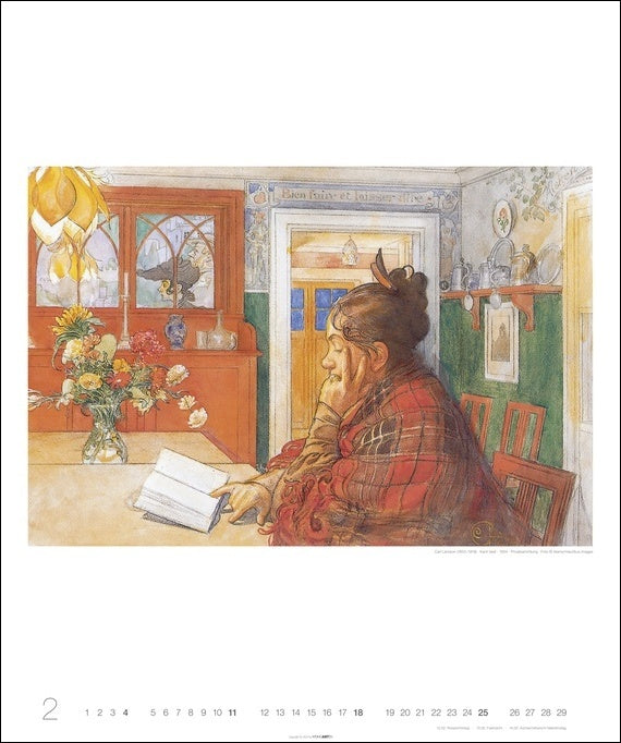 Carl Larsson - Wandkalender 2024 - 46 x 55 cm - Kunstverlag Weingarten