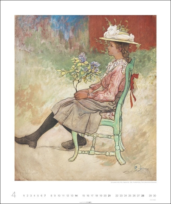 Carl Larsson - Wandkalender 2024 - 46 x 55 cm - Kunstverlag Weingarten