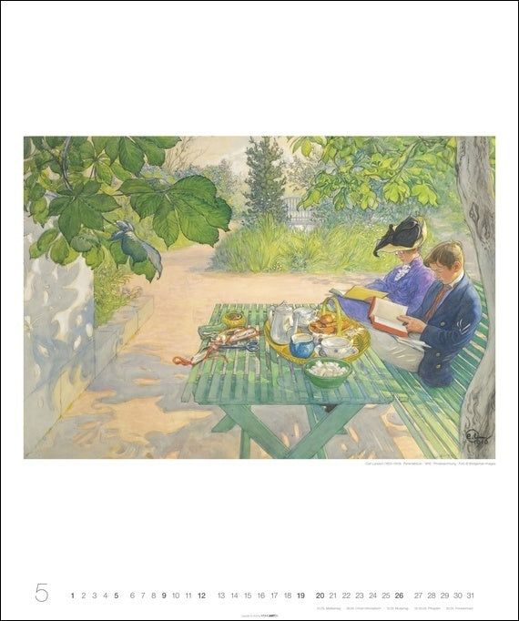 Carl Larsson - Wandkalender 2024 - 46 x 55 cm - Kunstverlag Weingarten
