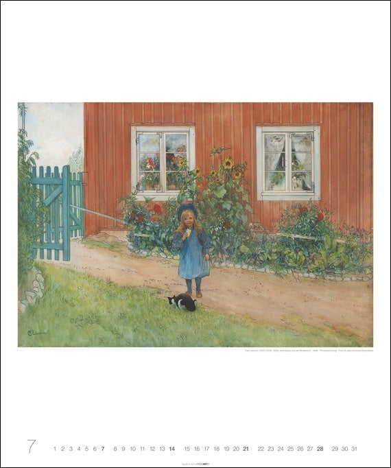 Carl Larsson - Wandkalender 2024 - 46 x 55 cm - Kunstverlag Weingarten