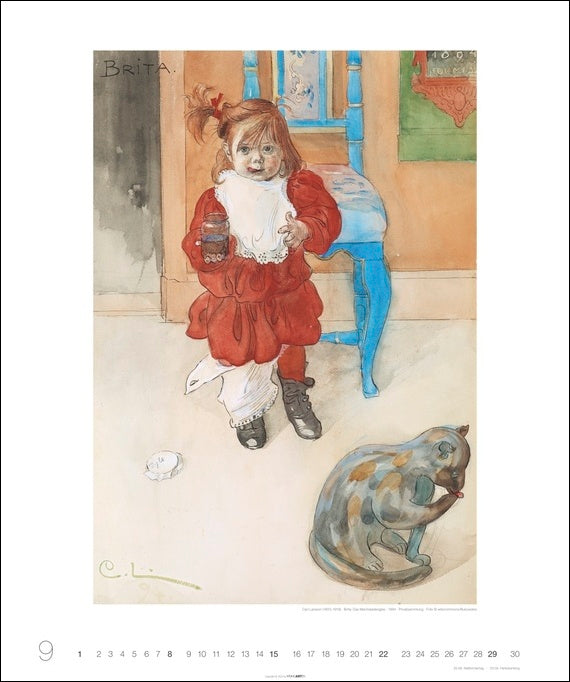Carl Larsson - Wandkalender 2024 - 46 x 55 cm - Kunstverlag Weingarten