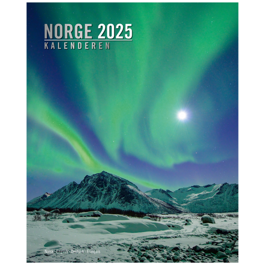 Norge Kalenderen - Wandkalender 2025 - Titel Nordnorwegen - 33 x 41 cm - Aune Forlag
