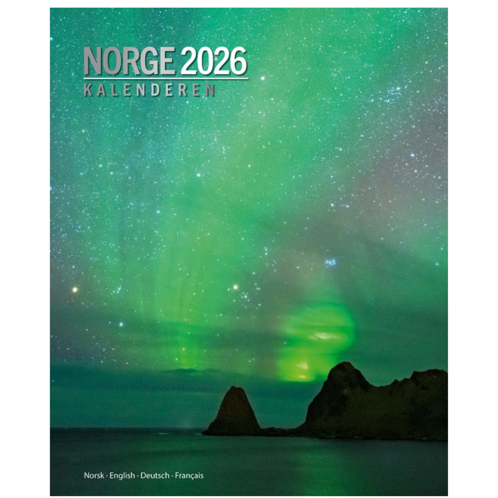 Norge Kalenderen - Wandkalender 2026 - Titel Nordnorwegen - 33 x 41 cm - Aune Forlag