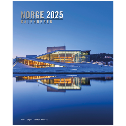 Norge Kalenderen - Wandkalender 2025 - Titel Oslo - 33 x 41 cm - Aune Forlag