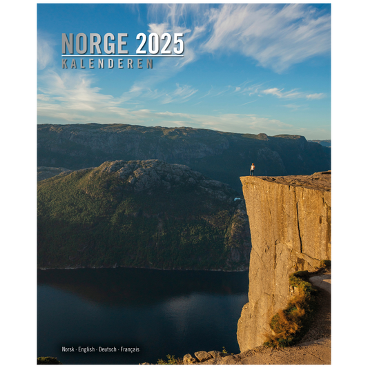 Norge Kalenderen - Wandkalender 2025 - Titel Südwest-Norwegen - 33 x 41 cm - Aune Forlag