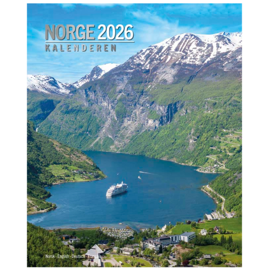 Norge calendars - wall calendar 2026 - title Fiordland - 33 x 41 cm - Aune Forlag