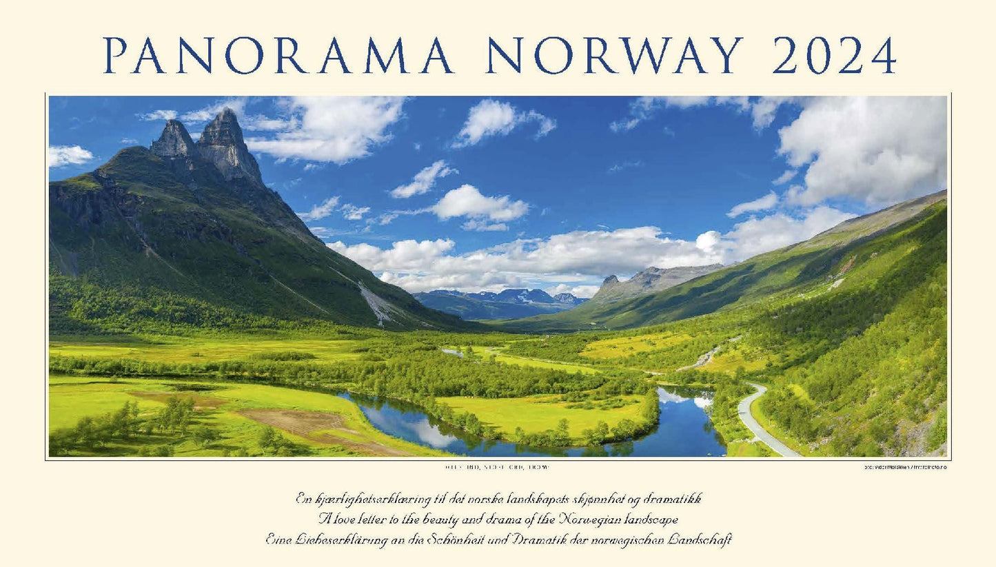 Panorama Norway - Wandkalender 2024 - 59 x 34 cm - Kalenderforlaget