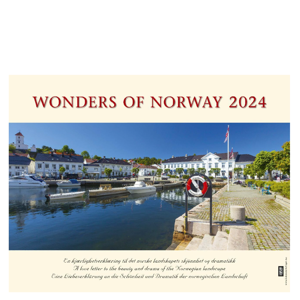 Panorama Norway - Tischkalender 2024 - 22 x 18 cm - Kalenderforlaget