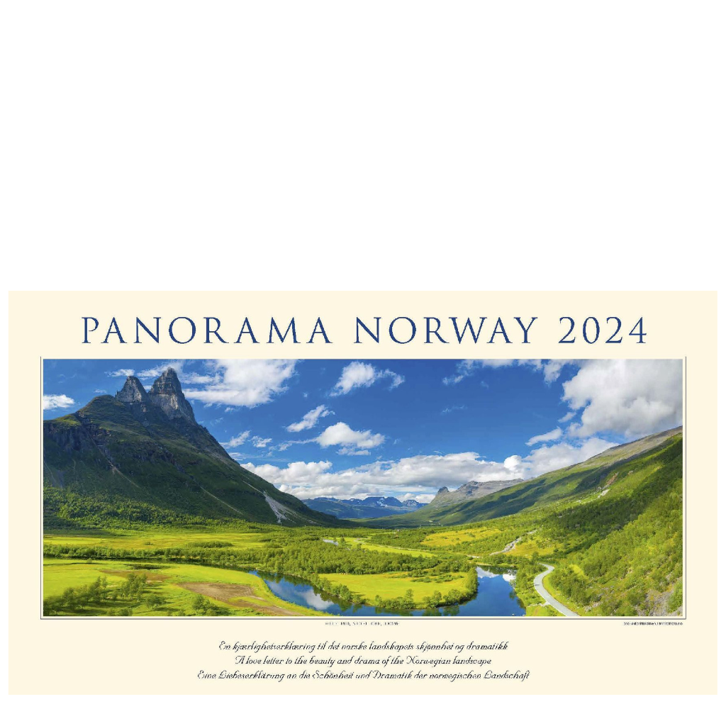 Panorama Norway - Wandkalender 2024 - 59 x 34 cm - Kalenderforlaget