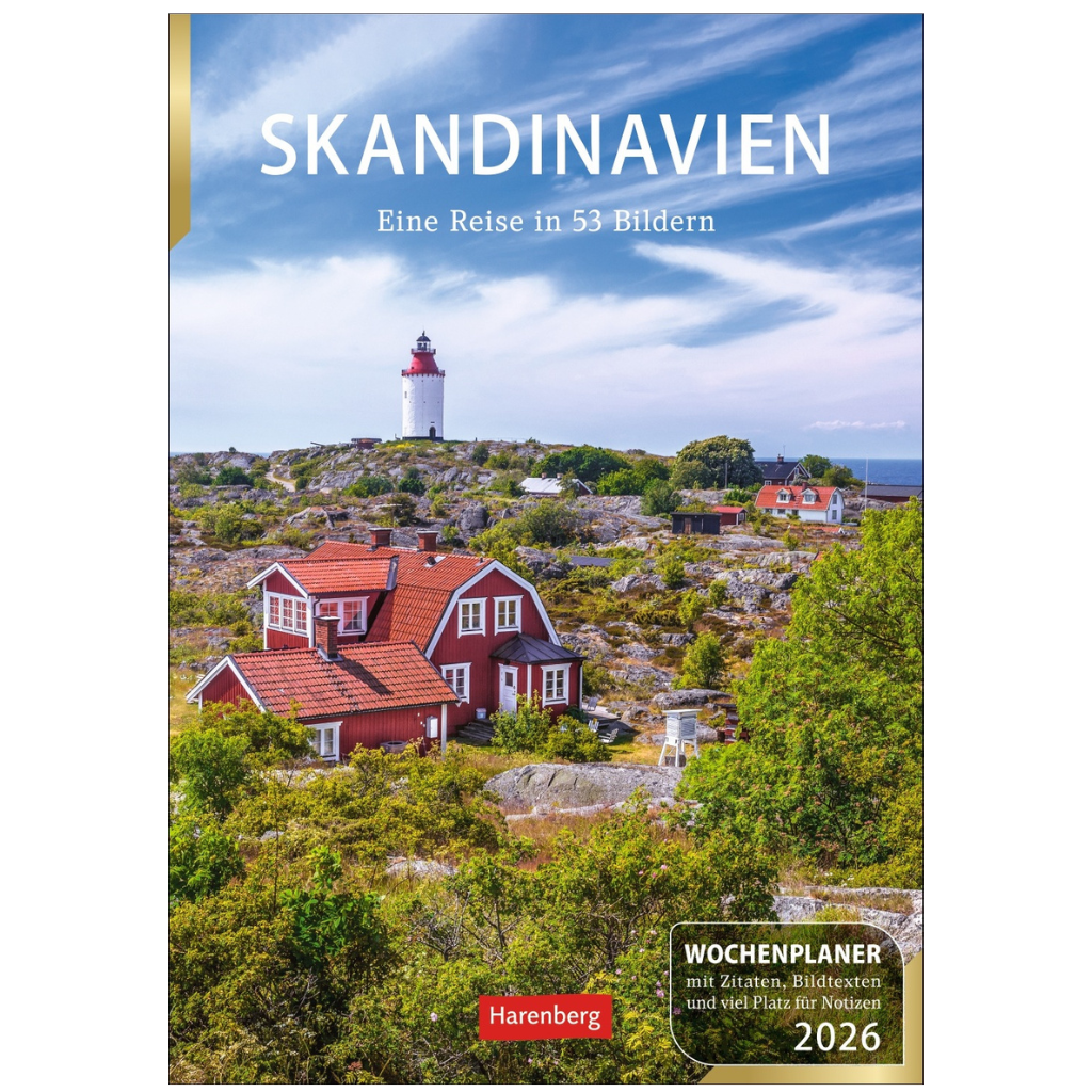 Skandinavien Wochenplaner 2026 - 25 x 36 cm - Harenberg