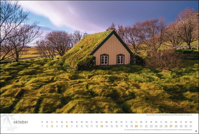 Skandinavien Globetrotter - Wandkalender 2024 - 58 x 39 cm - Heye Verlag