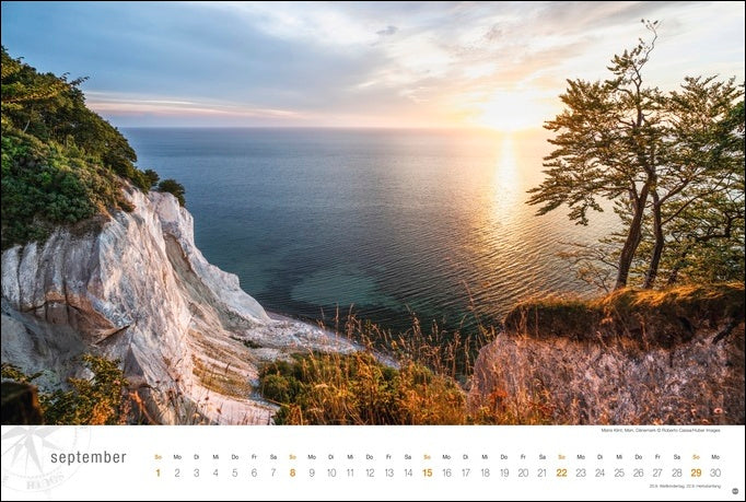 Skandinavien Globetrotter - Wandkalender 2024 - 58 x 39 cm - Heye Verlag
