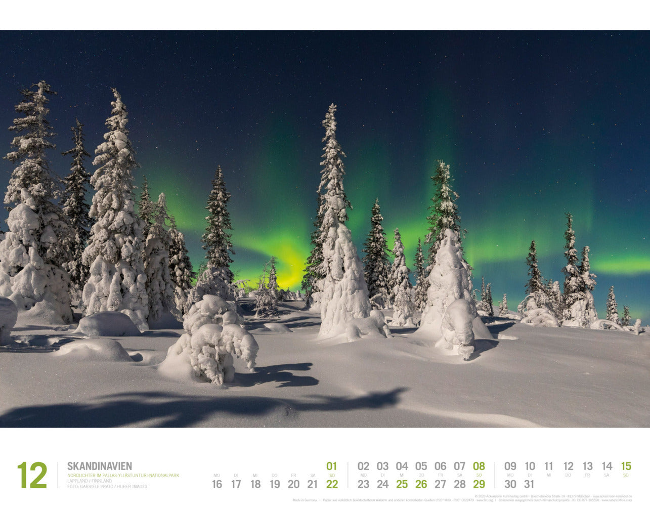 Skandinavien - Wandkalender 2024 - 54 x 42 cm - Ackermann Kunstverlag