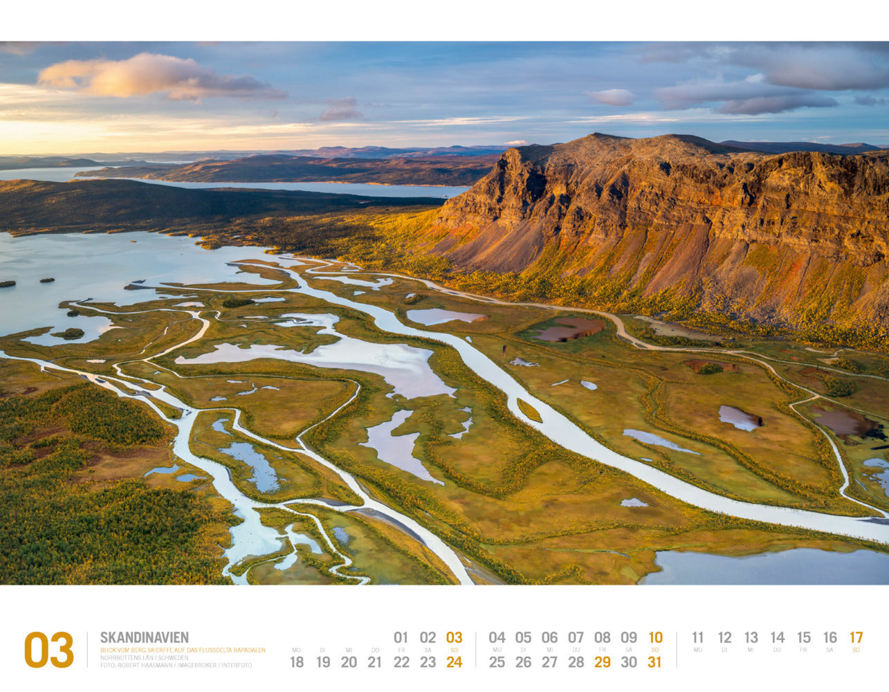 Skandinavien - Wandkalender 2024 - 54 x 42 cm - Ackermann Kunstverlag