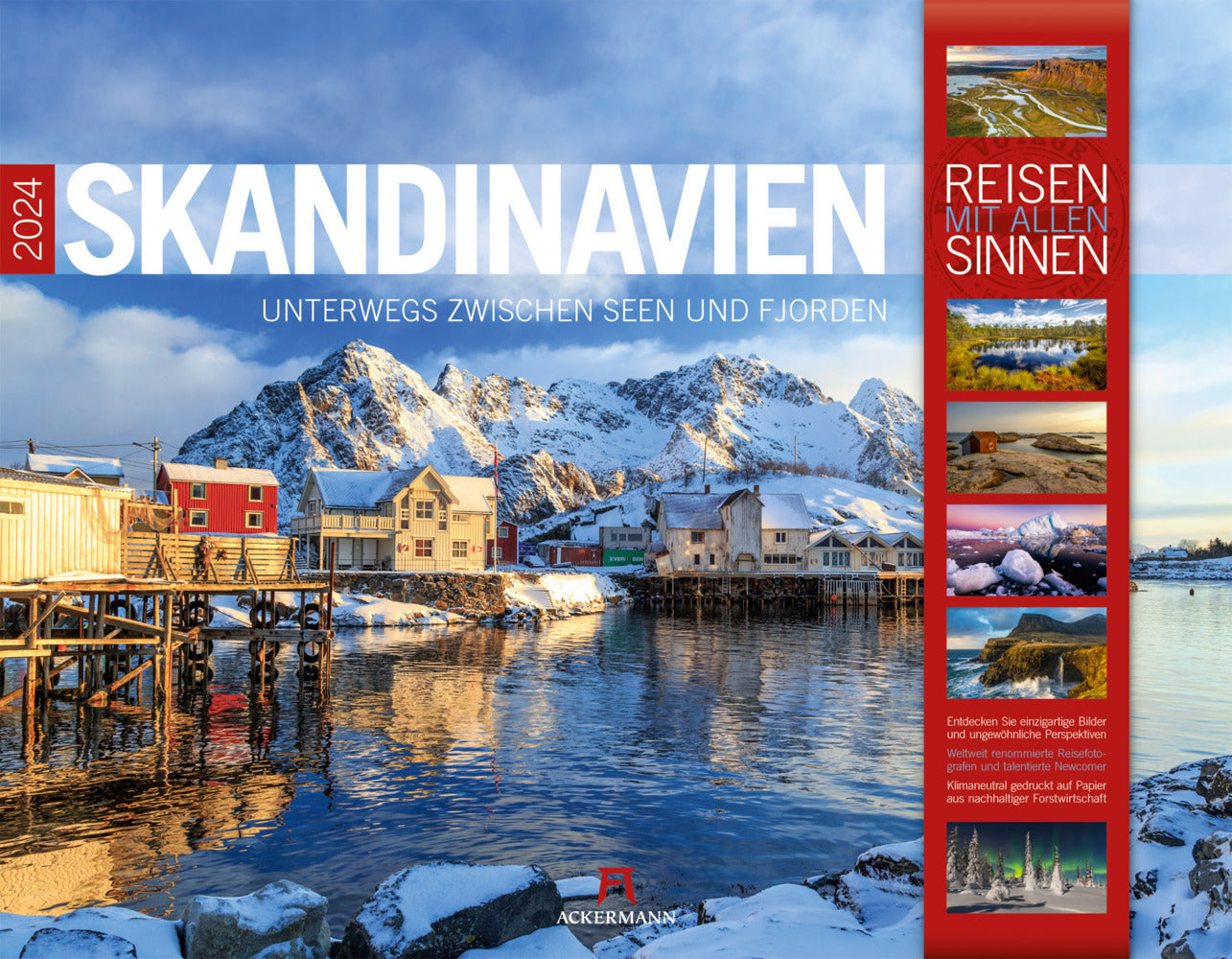Skandinavien - Wandkalender 2024 - 54 x 42 cm - Ackermann Kunstverlag