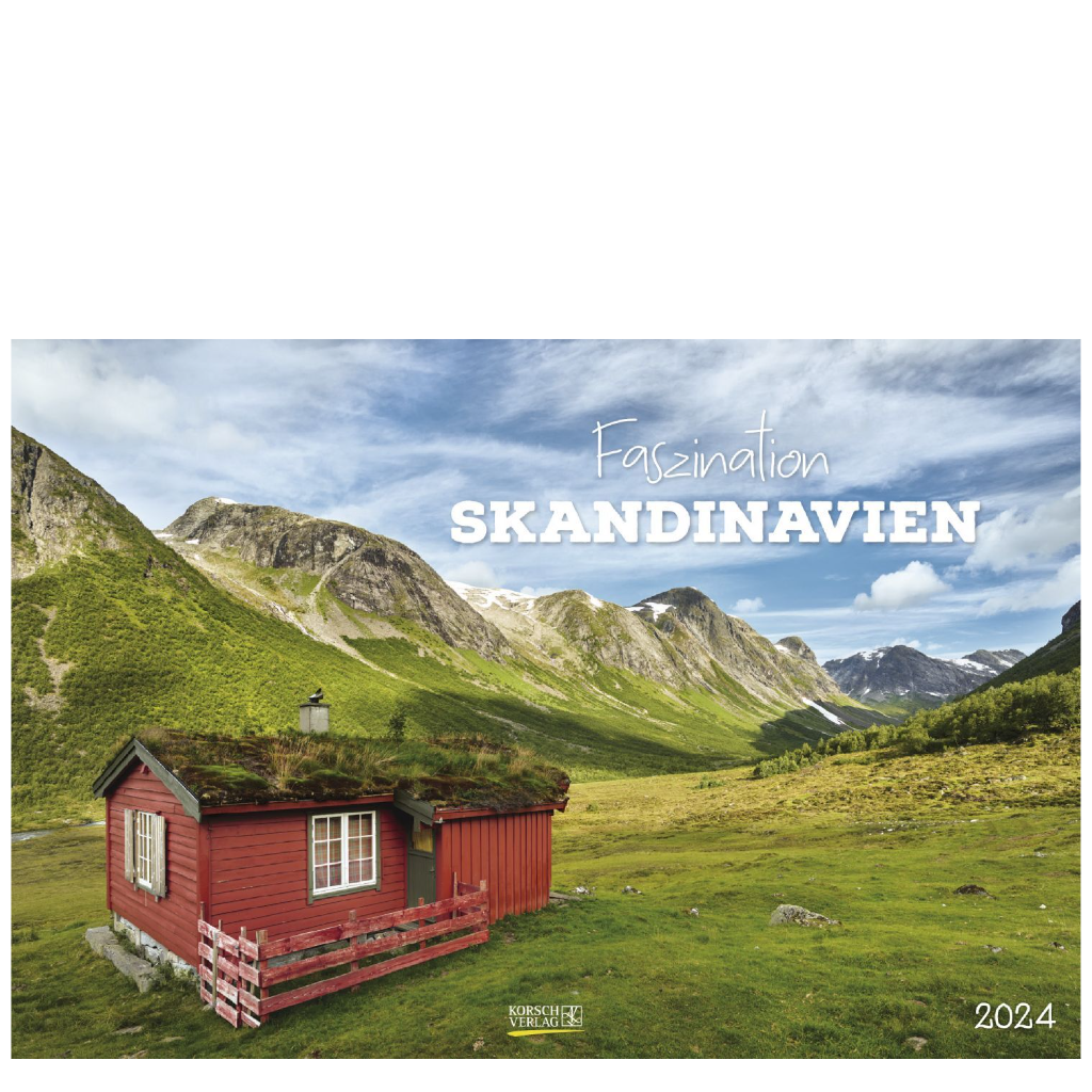 Faszination Skandinavien - Wandkalender 2024 - 58 x 39 cm - Korsch Verlag