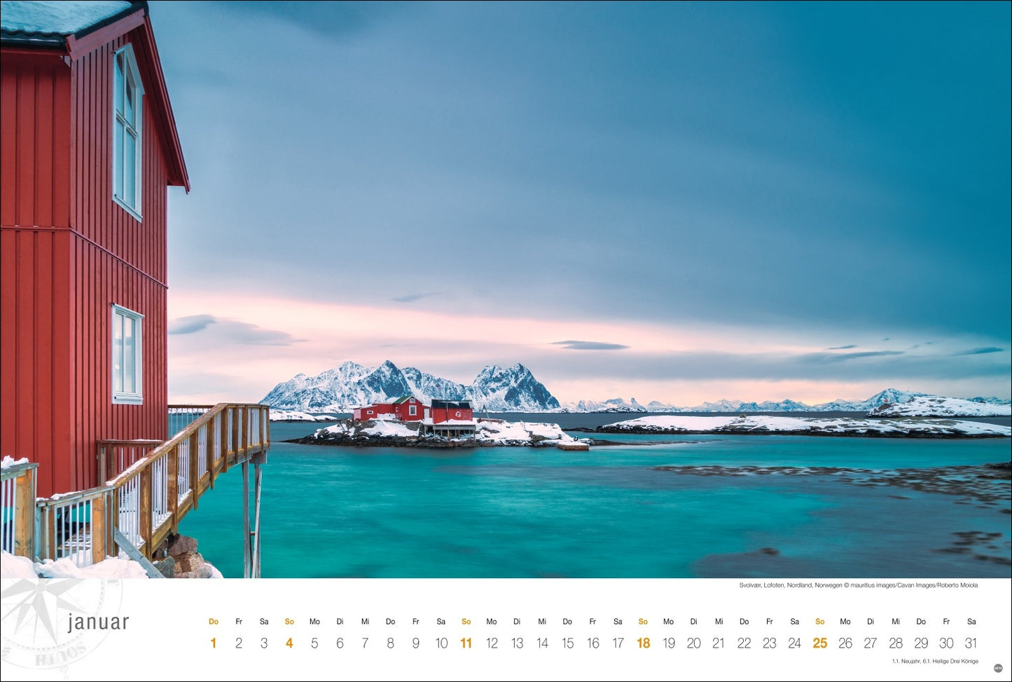 Hurtigruten Globetrotter - Wall Calendar 2026 - 58 x 39 cm - Heye Verlag